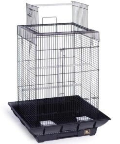 Clean Life Play Top Bird Cage - Black