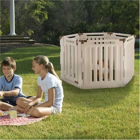 Convertible-Indoor-Outdoor-6-Panel-Pet-Playpen