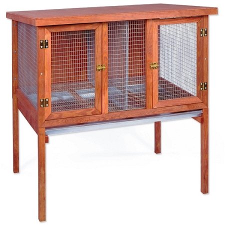 Heavy-Duty-Double-Rabbit-Hutch