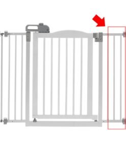 One-Touch Gate II Extension in White