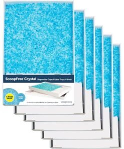 PetSafe ScoopFree Crystal Disposable Litter Tray, Fresh Scent, 6-Pack