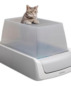 PetSafe ScoopFree Crystal Pro Self-Cleaning Litter Box, Top Entry