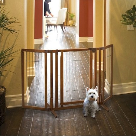 Premium-Plus-Freestanding-Pet-Gate-with-Door