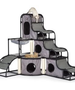Prevue Pet Products Catville Tower - Gray Print