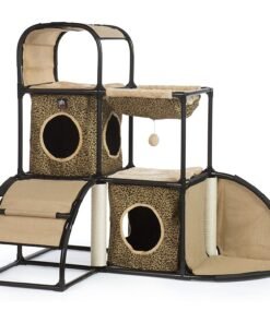 Prevue Pet Products Catville Townhome - Leopard Print