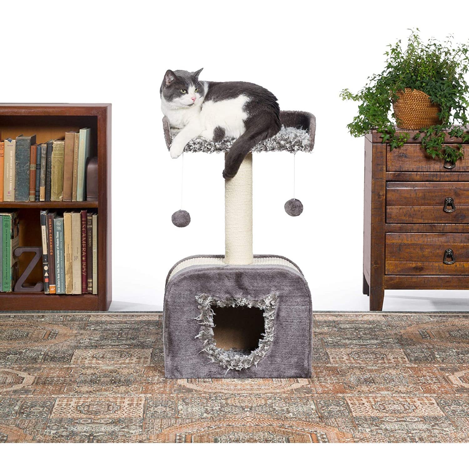 Prevue-Pet-Products-Kitty-Power-Paws-Shag-Hideaway