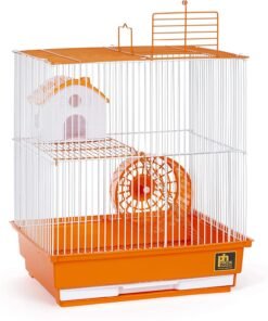 Prevue Pet Products Two Story Hamster Cage - Orange