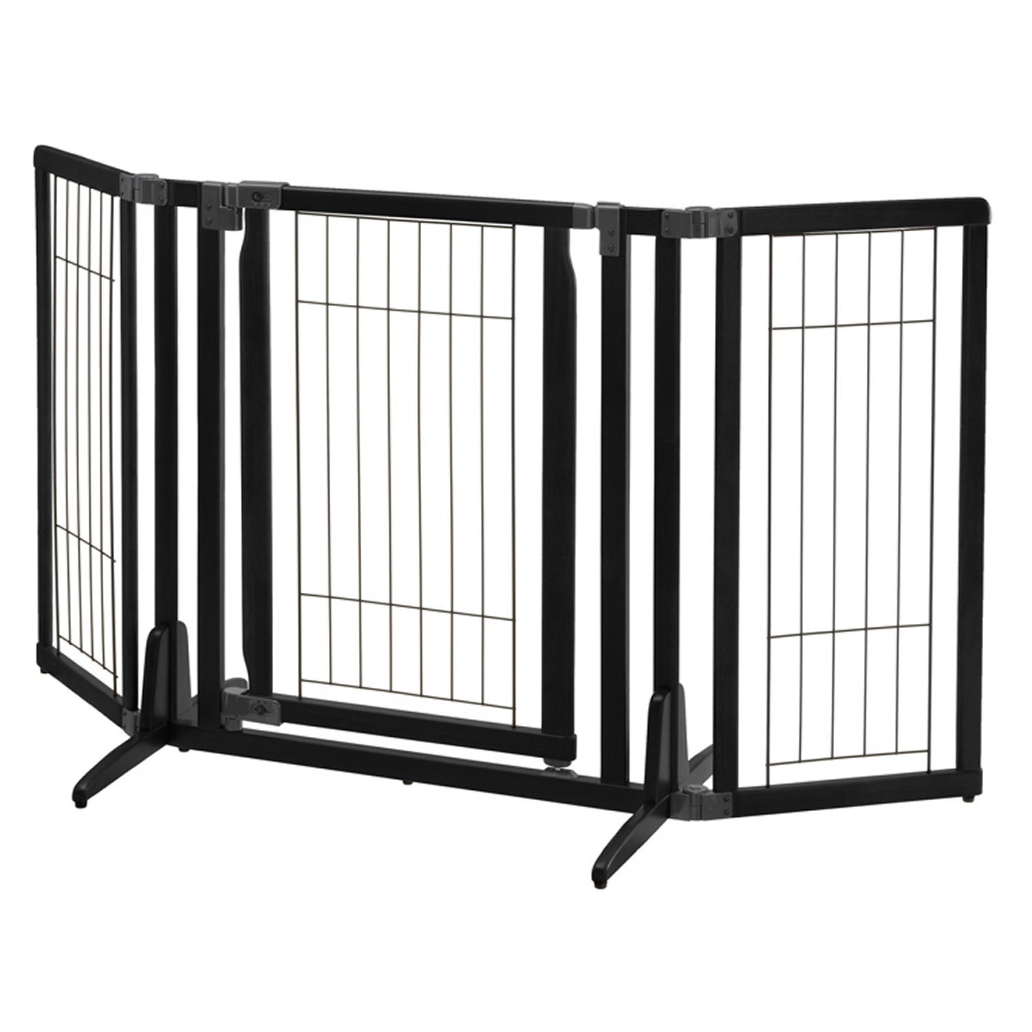 Richel-Premium-Plus-Freestanding-Pet-Gate-Black
