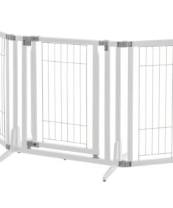 Richel Premium Plus Freestanding Pet Gate - Origami White
