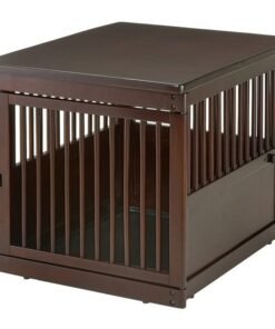Richell End Table Wood Dog Crate